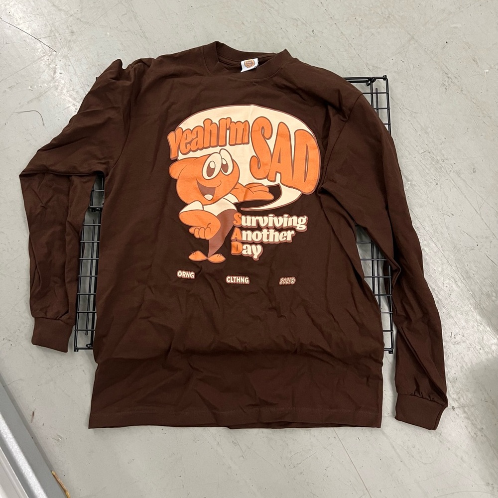 Screen printed longsleeve graphic tee. Never worn